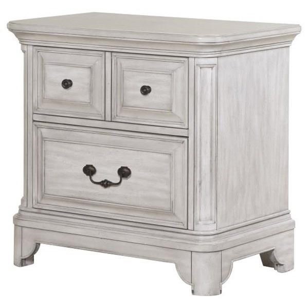 Belmar shop gray nightstand